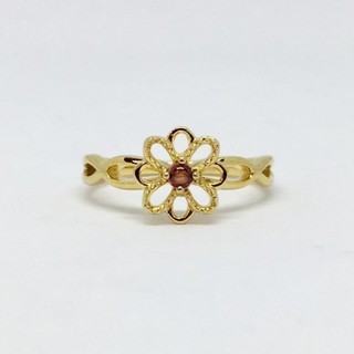 แหวนเงินแท้ แหวนโกเมน แหวนพลอยโกเมน แหวนพลอยแท้ (Garnet Ring)