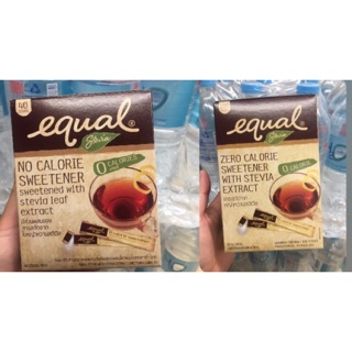 Equal Stevia อิควล สตีเวีย น้ำตาลหญ้าหวาน 40ซอง, 100 ซอง (คีโต)