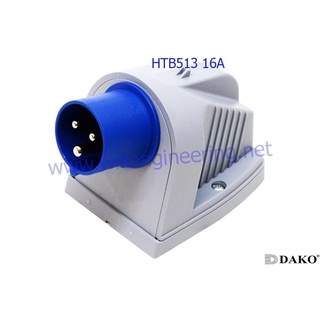 HTB 513 พาวเวอร์ปลั๊ก 2P+E 16A 230V IP44 6h