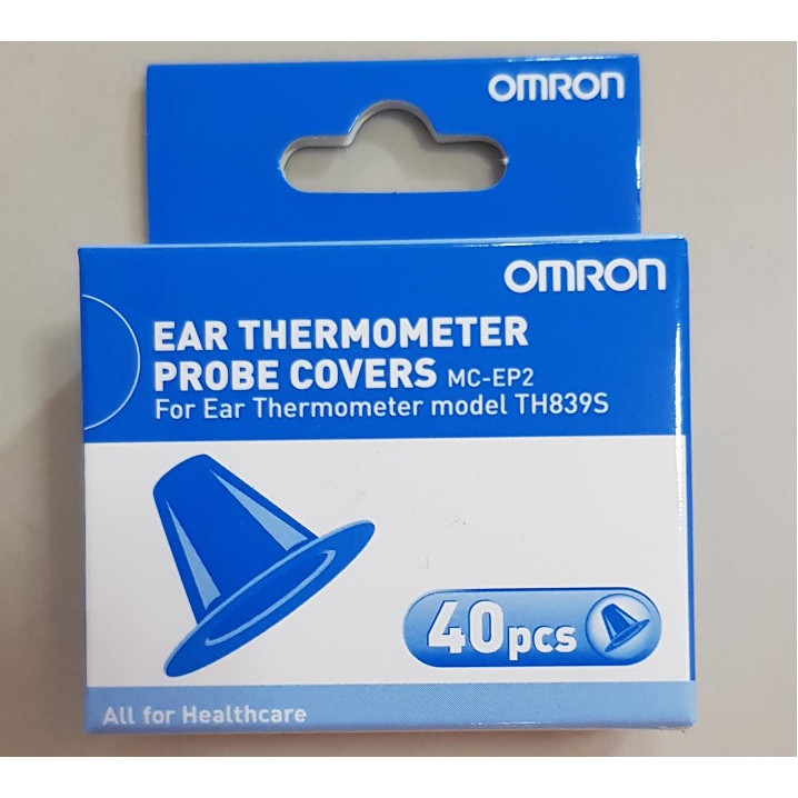 Omron Ear Thermometer Probe Covers ที่ครอบเครื่องวัดไข้ทางหู สำหรับรุ่น TH839s (ของแท้) 1 กล่องมี40ชิ้น