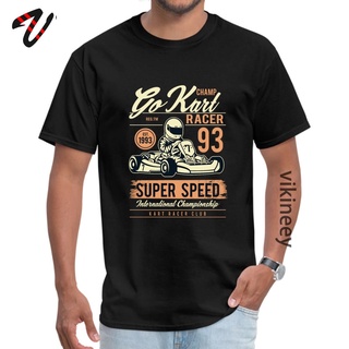 เสื้อยืด คอกลม พิมพ์ลายรถแข่ง Super Speed Kart สไตล์วินเทจ แฟชั่นเรโทร สําหรับครอบครัว