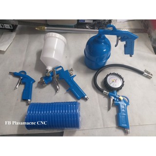 ชุดปืนพ่นสเปรย์ ปืนเป่าลม Air Tools Kit  1 ชุดมี 5 ชิ้น