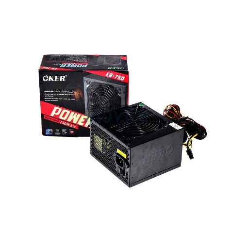 พาวเวอร์ซัพพลาย Power Supply Oker 750W. Model EB-750, 1-Y
