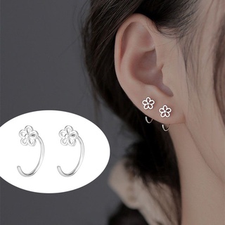 💮 ต่างหูห่วงดอกไม้ • Flower Earrings