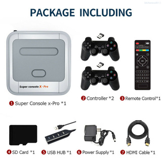 Super Console X - Pro Game Console กล่องเล่นเกมแบบไร้สาย 64 G , Eu Plug Kitchentool01