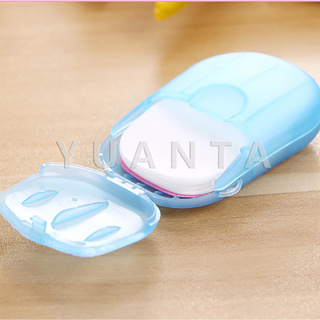 YUANTA สบู่เเผ่น แบบพกพา หอมกลิ่นกุหลาบ สบู่พกพา Paper soap