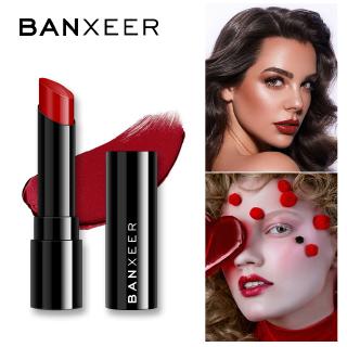 BANXEER ลิปสติก ริมฝีปากแต่งหน้ากันน้ำกำมะหยี่ลิปสติก 12 สีที่อุดมไปด้วยสีสีลิปสติกปากกาความงามเครื่องสำอางค์ #BX-01