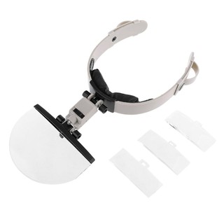 Large Lens Head Wearing Magnifying Glass w/ LED Magnifier 2X 3.5X 4.5X 5.5X