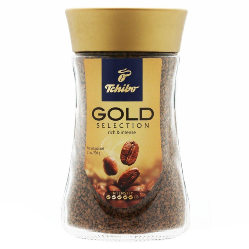 TCHIBO Gold Selection Freeze-Dried Coffee ทชิโบโกลด์ กาแฟสำเร็จรูป (Germany Imported) 200g.