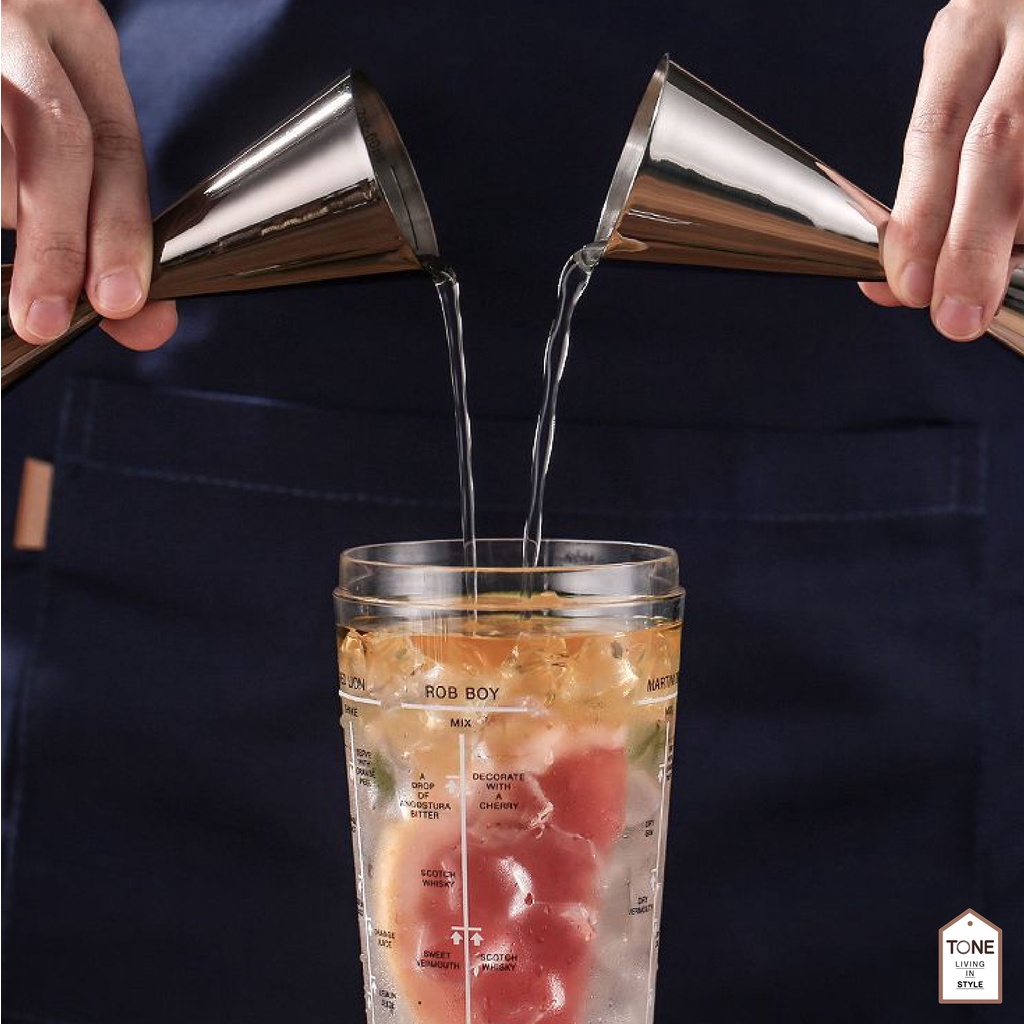 จิกเกอร์ กรวยตวงเหล้า (MH_115) ขนาด 20/45ml ที่ตวงเหล้า jigger liquo - รูปที่ 2