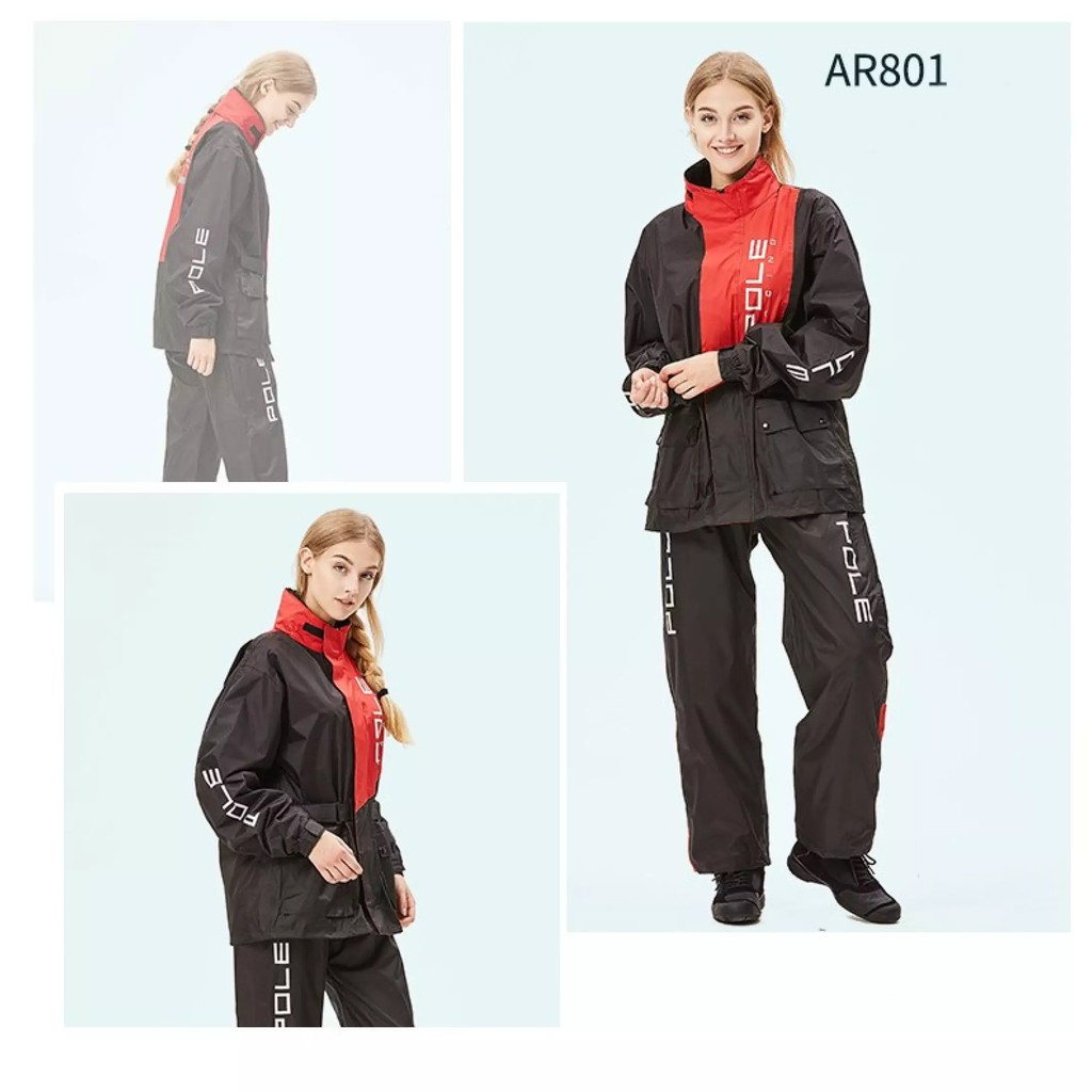 [ส่งด่วน]เสื้อกันฝน ชุดกันฝน Rain  Pole บิ๊กไบค์ สำหรับขับขี่มอเตอร์ไซค์  AR801 ชุดกันฝนขี่มอเตอร์ไซค์ ราคา ถูกที่สุด ดีลบีเคเค แกลเลอรีภาพที่ 8