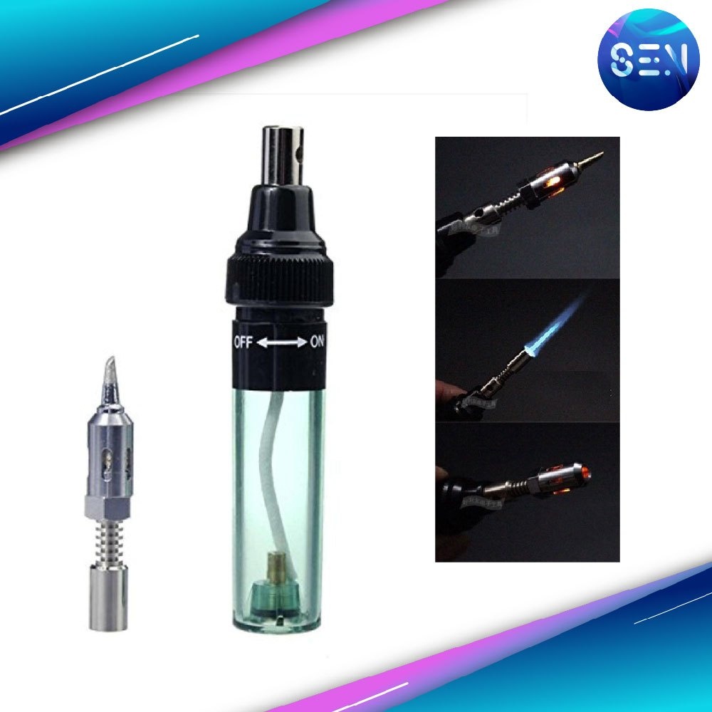 MT100 Gas Blow Torch บัดกรีระบบแก็ส หัวแร้ง บัดกรีแบบเติมแก๊ส หัวแร้งแก๊ส ไร้สาย ให้ความร้อนเร็วถึง
