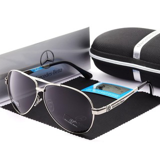 แว่นกันแดด Benz เลนส์โพลาไรซ์ แท้ๆ ป้องกัน UV 400 สวมใส่สบาย มีกล่องใส่แว่น