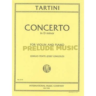 (Violin and Piano) Tartini, G: Violin Concerto D minor (IMC2319)