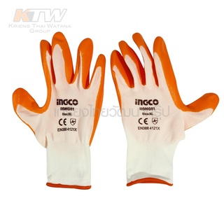 ingco HGNG01 ถุงมือยางไนไตรล์