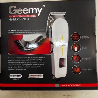 (สินค้าชุดใหม่พร้อมส่ง)ปัตตาเลี่ยนGeemy(GM-6008)ปัตตาเลี่ยนไร้สายความคมสุดยอดสินค้าขายดีหมดเร็วมากสั่งซื้อช้าอาจหมดนะ