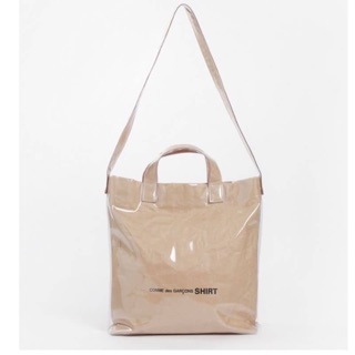 กระเป๋าสะพายCommes des garçons shirt plastic paper tote bag