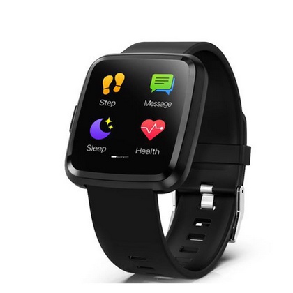นาฬิกาอัจฉริยะ Havit Smart Watch รุ่น H1104A สีดำ วัดอัตราการเต้นหัวใจ ความดัน ออกซิเจนในเลือด นับก้