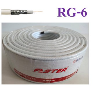 PSI สาย RG6 ทองแดง  (ยาว100เมตร)