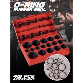 O-Ring Assortment Nitrile Rubber ยางโอริง 419 ชิ้น 30 ขนาด