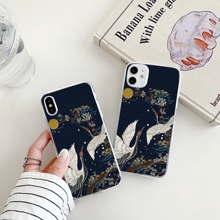 Gruidae เคสไอโฟน 11promax se2020 8พลัส เคส iPhone 7 8 14 7plus 8plus Xr Xs X max 13 12 11 pro max phone case นิ่ม