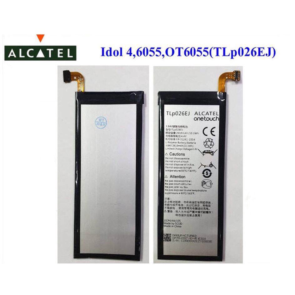 แบตเตอรี่  Alcatel idol 4 OT6055 6055 6055 K 6055B 6055 H 6055U 6055Y แบตเตอรี่ 3.85 V 2610mAh TLp02
