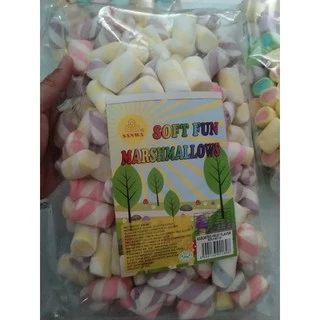 มาร์ชเมลโล่ หลากสี ขนาด500กรัม(ไม่ใช่ดรายฟรีส)