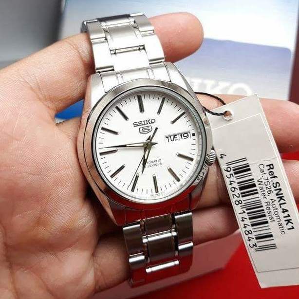 นาฬิกา SEIKO 5 Automatic รุ่น SNKL41K1 นาฬิกาข้อมือผู้ชายสายสแตนเลส -ของใหม่ ของแท้ 100% ประกันสินค้า 1 ปีเต็ม