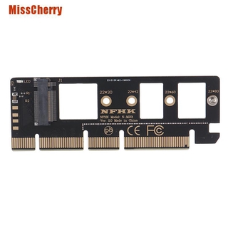 X8 ( Misscherry ) อะแดปเตอร์การ์ดแปลง Pcie Nvme M . 2 Ngff Ssd To Pci - E Pci Express 3 . 0X4 X8X16