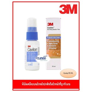 3M Cavilon No Sting Barrier Film Protects Skin Spray คาวิลอน ฟิล์มเคลือบบนผิวหนัง 28 ml.