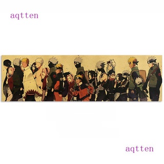 Aqtten โปสเตอร์ผ้าไหม พิมพ์ลายอนิเมะนารูโตะ คลาสสิก ขนาด 70*20 ซม. สําหรับตกแต่งบ้าน และห้องนั่งเล่น