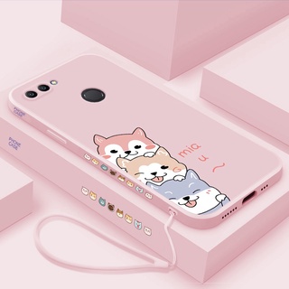 เคสโทรศัพท์มือถือ ซิลิโคนนิ่ม ขอบตรง ลายการ์ตูนน่ารัก พร้อมสายคล้อง สําหรับ infinix hot 8 9 10 infinix hot 9 play10 play