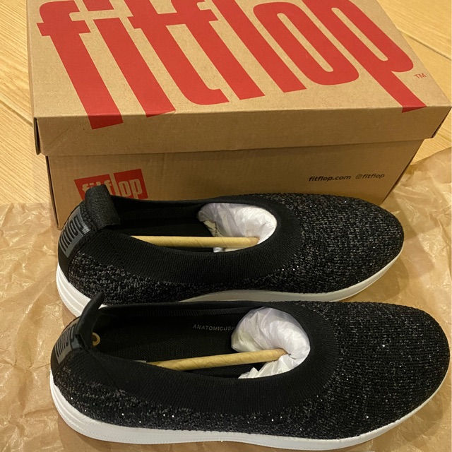 fitflop uberknit ballerina black