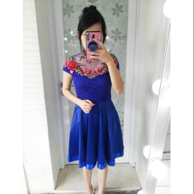 ชุดเดรส C993 Beauty Flower