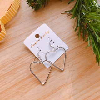 ต่างหูรูปหัวใจ ไซส์กลาง❤️ (Earings heart)