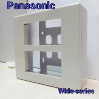 Panasonic (พานาโซนิค)  หน้ากาก 6 ช่อง WIDE Series บล็อคลอย 4×4 พร้อมจัดส่ง