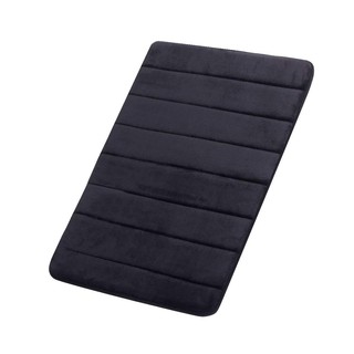 FINDNEW : FDNMBM-BLK* พรมเช็ดเท้า Memory Foam Bath Mat (16 X 24 inch, Black)