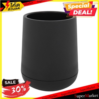 กระถางพลาสติก SPRING NELLA 35 ซม. สีดำ กระถางต้นไม้และอุปกรณ์ PLASTIC POT PLANTER SPRING NELLA 35CM BLACK อุปกรณ์ตกแต่งส