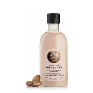 THE BODY SHOP SHEA BUTTER RICHLY REPLENISHING SHAMPOO 400 ml เชีย บัตเตอร์ ริชลี่ รีพลีนิชชิ่ง แชมพู 400 มล. แชมพู ครีมน