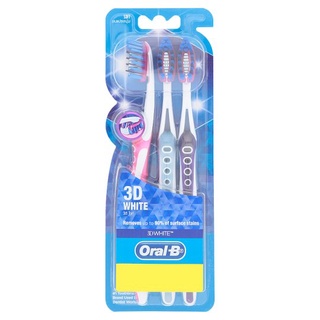 ถูกที่สุด✅ ออรัล-บี 3ดี ไวท์ แปรงสีฟันขนแปรงนุ่ม ขนาด 35 2 ด้าม Oral-B 3D White Soft 35 Toothbrush 2pcs