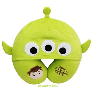 [ลิขสิทธิ์แท้ ส่งฟรี] หมอนรองคอ เอเลี่ยน กรีนแมน Alien Greenman ทอย สตอรี่ Toy Story ซูมซูม Tsum Tsum