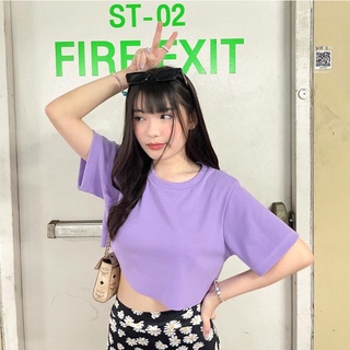 เสื้อครอปสีม่วง // purple crop top💜🛍