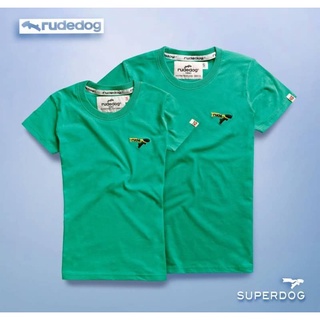 rudedog เสื้อคอกลม  ชาย หญิง  รุ่น Mini super สีเขียว