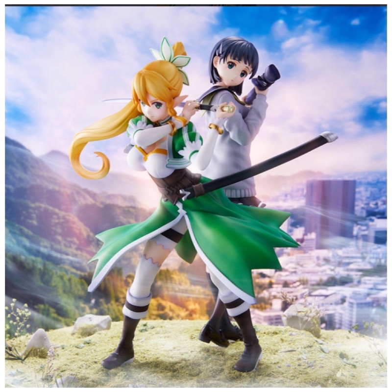 Figureแท้💯%🇯🇵Jp Sword Art Online Leafa & Suguha Kirigaya 2 Figures Set Complete Figures