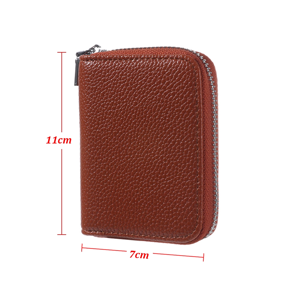 พร้อมส่ง กระเป๋าใส่บัตรเครดิต อเนกประสงค์ สีพื้น สำหรับผู้ชาย และผู้หญิง