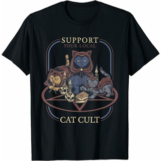 เสื้อยืด พิมพ์ลายแมวท้องถิ่น สไตล์เรโทร 0CcultS-5XL