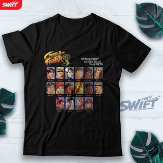 [COD]เสื้อยืด พิมพ์ลาย Cobra Fighter Cobra Kai Street Fighter สไตล์สตรีทS-5XL