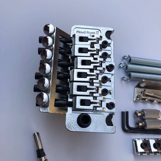 Floyd Rose Chrome สะพานสาย ระบบลูกคอ 6 สาย สําหรับกีตาร์ไฟฟ้า