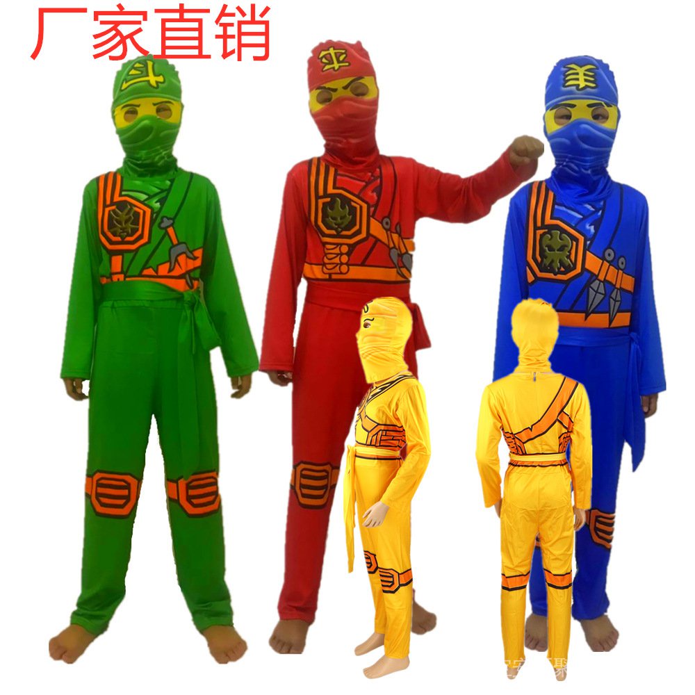 ชุดคอสเพลย์นินจา NINJAGO Phantom สี่สี สําหรับเด็ก เหมาะกับฮาโลวีน