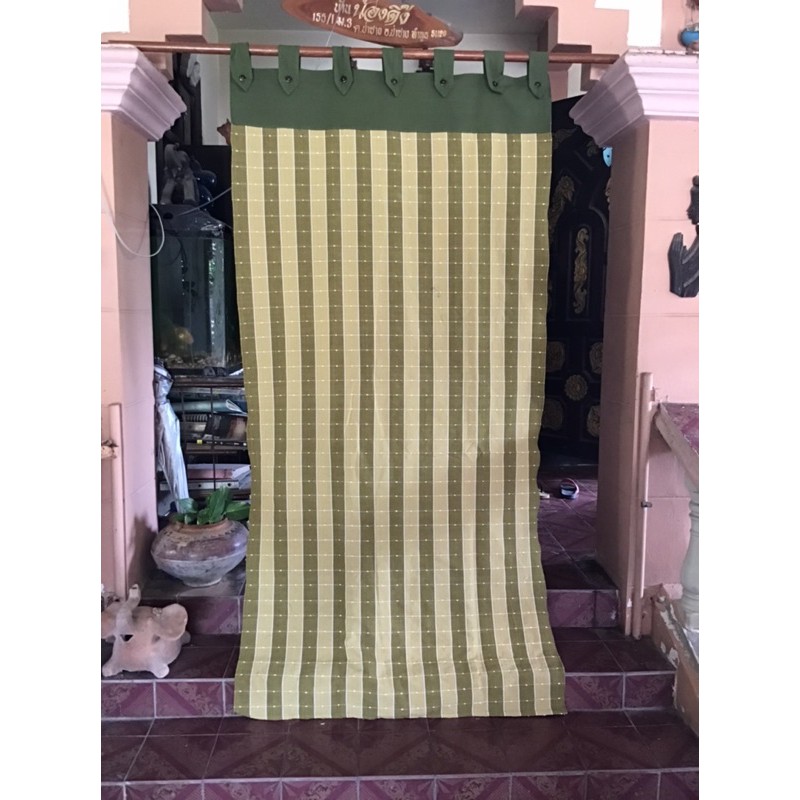 แนะนำ ผ้าม่าน ผ้าม่านผ้าฝ้ายทอมือสำหรับประตูกว้าง1มสูง2ม ราคาพิเศษ มีเก็บเงินปลายทาง